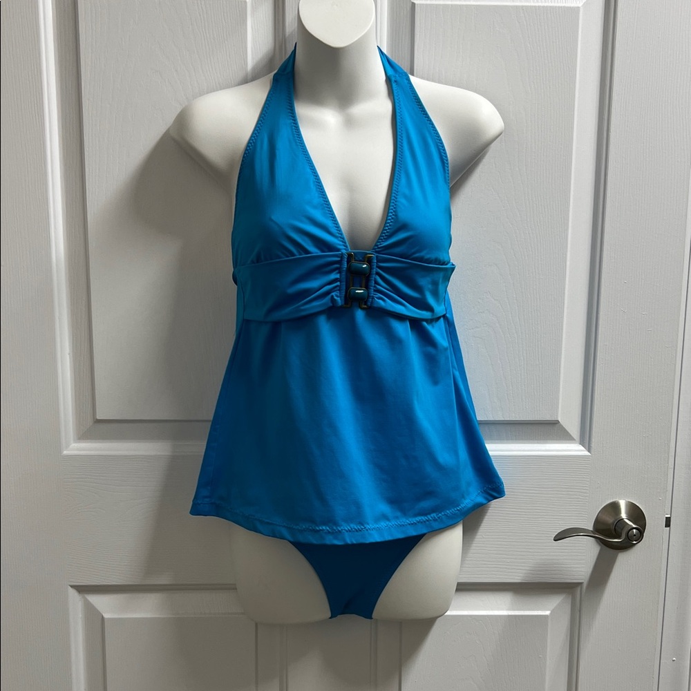 Anne Cole Collection Blue Halter Women's Swim Top size xs